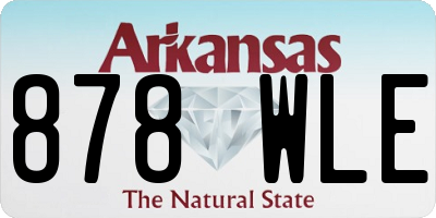 AR license plate 878WLE
