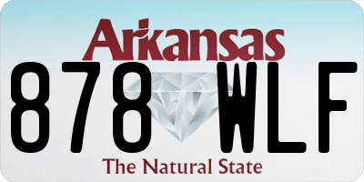 AR license plate 878WLF