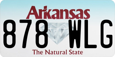 AR license plate 878WLG