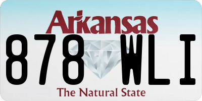 AR license plate 878WLI