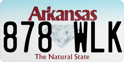 AR license plate 878WLK