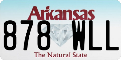 AR license plate 878WLL