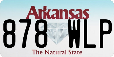 AR license plate 878WLP