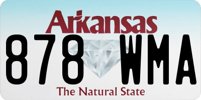 AR license plate 878WMA
