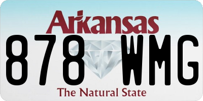 AR license plate 878WMG