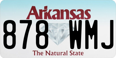 AR license plate 878WMJ