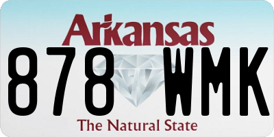 AR license plate 878WMK
