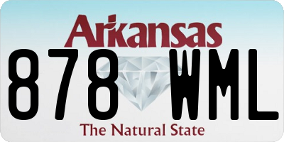 AR license plate 878WML