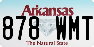 AR license plate 878WMT
