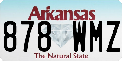 AR license plate 878WMZ