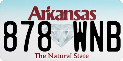 AR license plate 878WNB