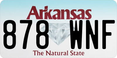 AR license plate 878WNF