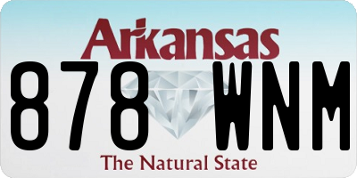 AR license plate 878WNM