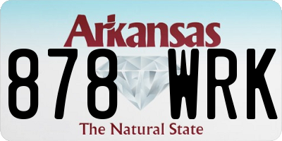 AR license plate 878WRK