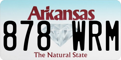 AR license plate 878WRM
