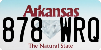 AR license plate 878WRQ