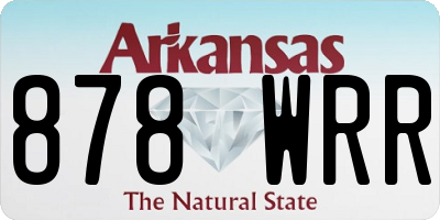 AR license plate 878WRR