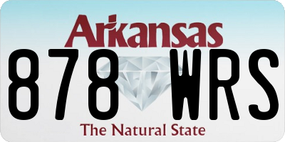 AR license plate 878WRS
