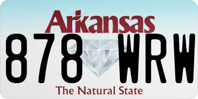 AR license plate 878WRW
