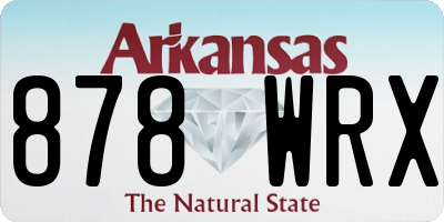AR license plate 878WRX