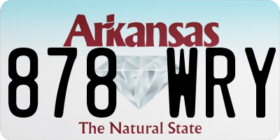 AR license plate 878WRY