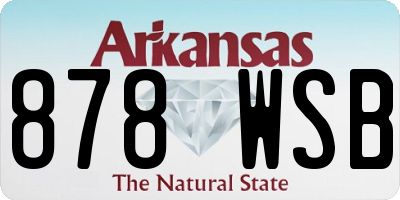 AR license plate 878WSB