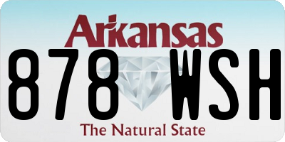 AR license plate 878WSH
