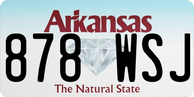 AR license plate 878WSJ