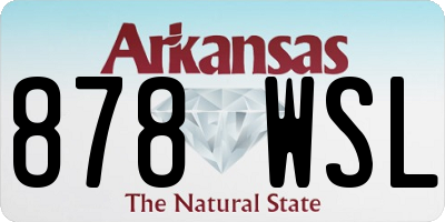 AR license plate 878WSL
