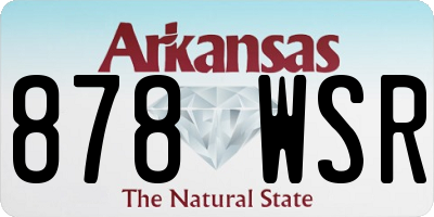 AR license plate 878WSR