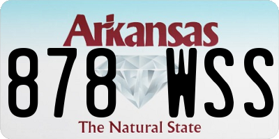 AR license plate 878WSS