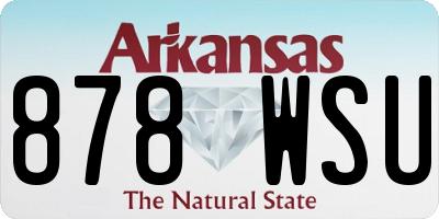 AR license plate 878WSU