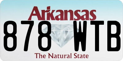 AR license plate 878WTB
