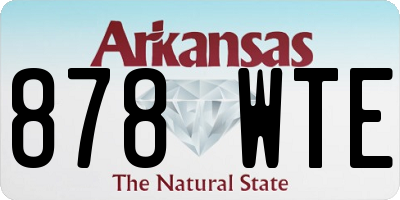 AR license plate 878WTE