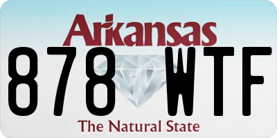 AR license plate 878WTF