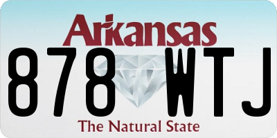 AR license plate 878WTJ