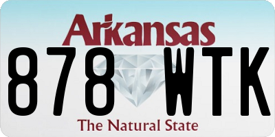 AR license plate 878WTK