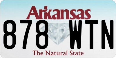 AR license plate 878WTN
