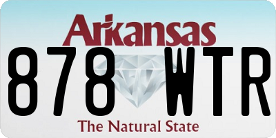 AR license plate 878WTR