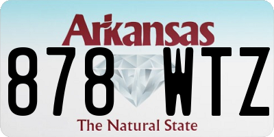 AR license plate 878WTZ