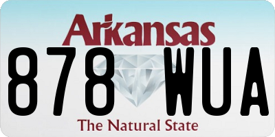 AR license plate 878WUA