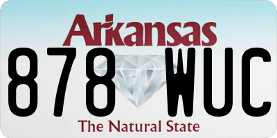 AR license plate 878WUC