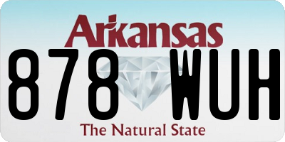 AR license plate 878WUH