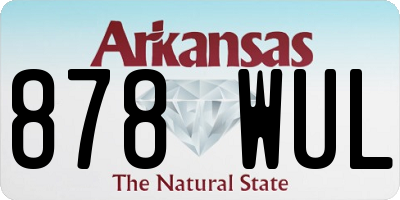 AR license plate 878WUL