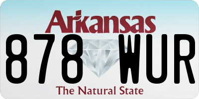 AR license plate 878WUR