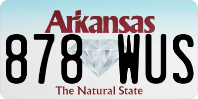 AR license plate 878WUS