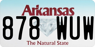 AR license plate 878WUW