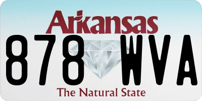 AR license plate 878WVA