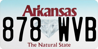 AR license plate 878WVB