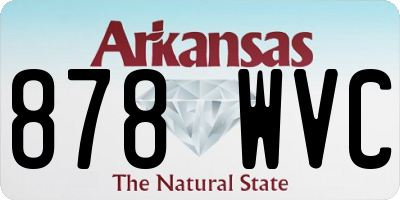 AR license plate 878WVC